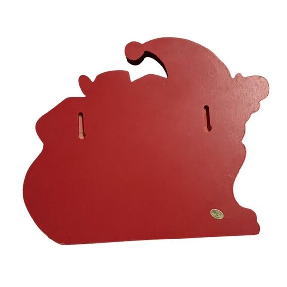 Santa Wooden Countdown Calendar VTG Christmas Folk Art Craft #6 Missing READ - Picture 10 of 14